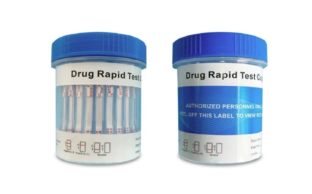 deepblue 17 panel multi drug rapid cup test (framed)