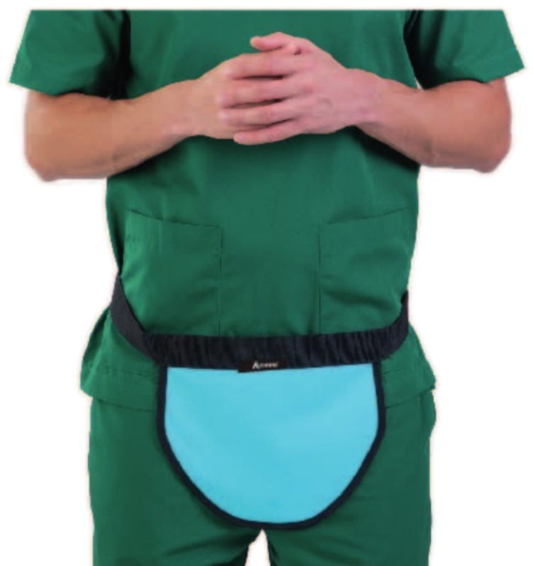 Gonad Shield Model E – ACOVIC radiation protection accessory